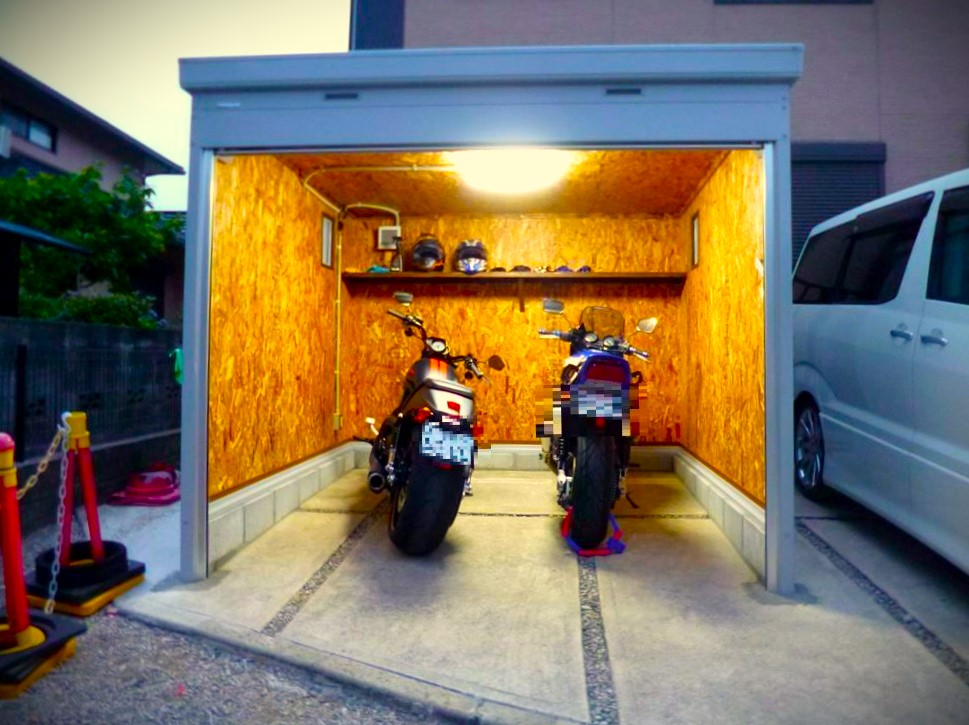 Motorcycle Storage Shed 1