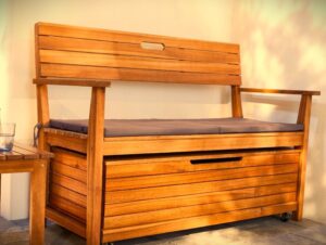 Wooden Storage Bench